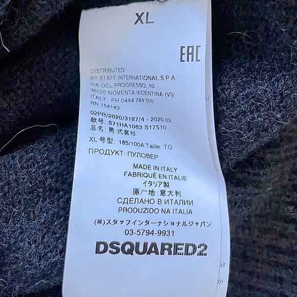 DSQUARED2 Alpaca Wool Hooded Knit Sweater - Picture 6 of 7